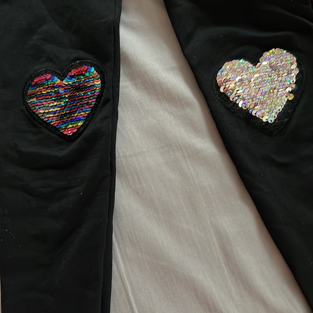 2- pack Girls Black Leggings with Style! - Picture 2 of 5